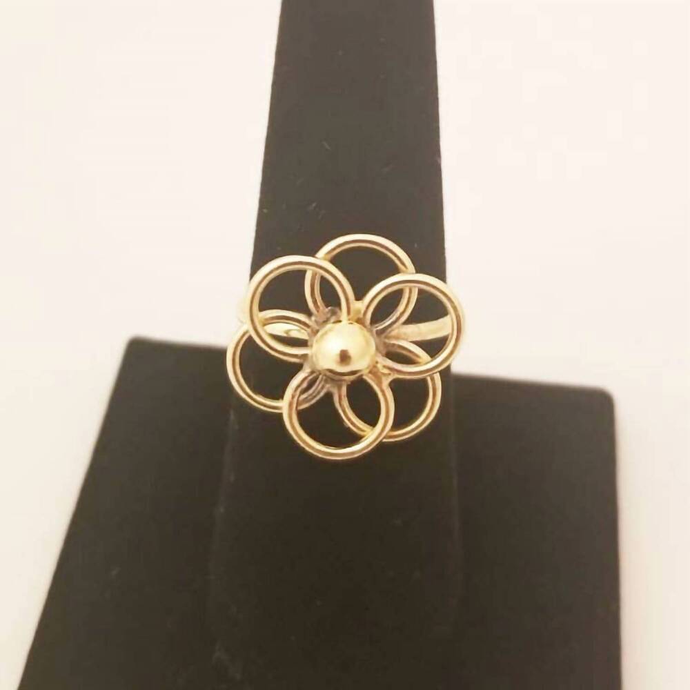 NEW COSTELLO INTERNATIONAL women's burning sun ring in bronze